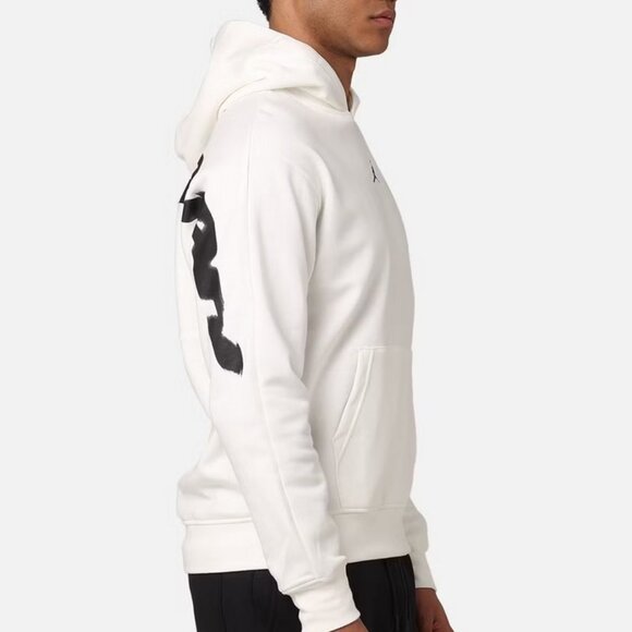 Nike Air Jordan MVP Statement Fleece Hoodie SWEATER Men's Logo Size M White New - Picture 5 of 7
